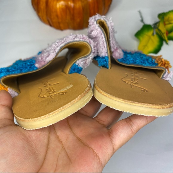 Free People Yuma Woven Mule Sandals Size 10 New - Picture 4 of 10